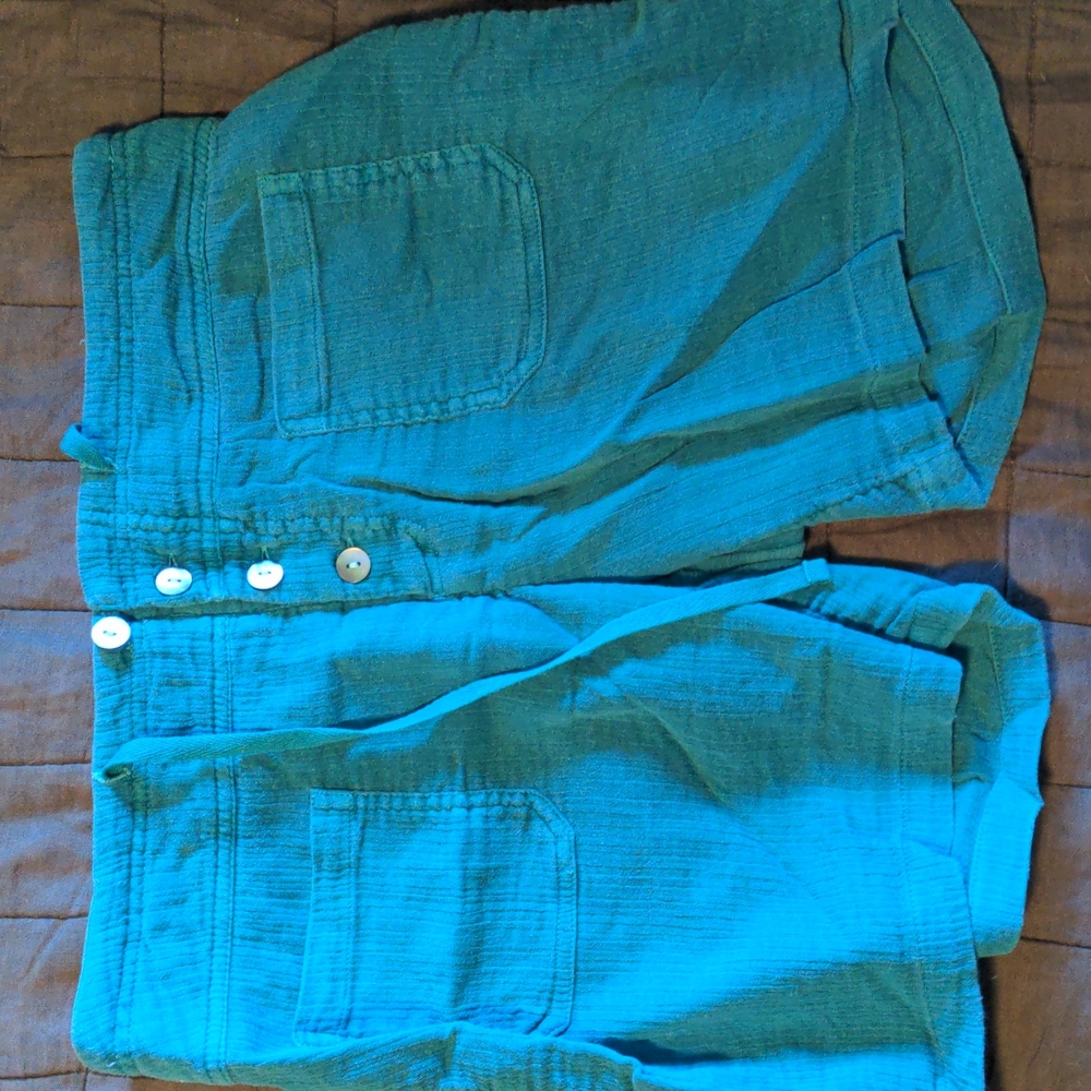 Sundance Gigi Gauze Shorts Sz S Jade Teal $68